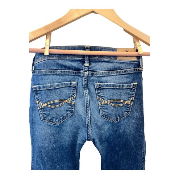 Abercrombie Kids Straight Leg Blue Wash Stretch Denim Jeans Boys Size 11/12 - Picture 5 of 10